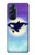 S3807 Killer Whale Orca Moon Pastel Fantasy Case For Motorola Edge X30