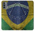 S3297 Brazil Flag Vintage Football Graphic Case For Motorola Moto G31