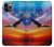 S3841 Bald Eagle Flying Colorful Sky Case For iPhone 11 Pro