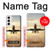 S3837 Airplane Take off Sunrise Case For Samsung Galaxy S22