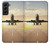 S3837 Airplane Take off Sunrise Case For Samsung Galaxy S22 Plus