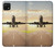 S3837 Airplane Take off Sunrise Case For Samsung Galaxy A22 5G