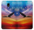 S3841 Bald Eagle Flying Colorful Sky Case For Samsung Galaxy J3 (2018), J3 Star, J3 V 3rd Gen, J3 Orbit, J3 Achieve, Express Prime 3, Amp Prime 3