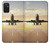 S3837 Airplane Take off Sunrise Case For Samsung Galaxy M52 5G