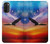 S3841 Bald Eagle Flying Colorful Sky Case For Motorola Moto G71 5G