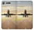 S3837 Airplane Take off Sunrise Case For Sony Xperia XZ1