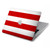 S2364 Red and White Striped Hard Case For MacBook Pro 14 M1,M2,M3 (2021,2023) - A2442, A2779, A2992, A2918