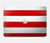 S2364 Red and White Striped Hard Case For MacBook Pro 14 M1,M2,M3 (2021,2023) - A2442, A2779, A2992, A2918