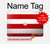 S2364 Red and White Striped Hard Case For MacBook Pro 14 M1,M2,M3 (2021,2023) - A2442, A2779, A2992, A2918