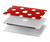 S2951 Red Polka Dots Hard Case For MacBook Pro 14 M1,M2,M3 (2021,2023) - A2442, A2779, A2992, A2918