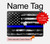 S3244 Thin Blue Line USA Hard Case For MacBook Pro 14 M1,M2,M3 (2021,2023) - A2442, A2779, A2992, A2918