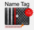S3687 Firefighter Thin Red Line American Flag Hard Case For MacBook Pro 14 M1,M2,M3 (2021,2023) - A2442, A2779, A2992, A2918