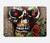 S0753 Skull Wing Rose Punk Hard Case For MacBook Pro 16 M1,M2,M3,M4 (2021,2024) - A3403, A3186, A2991, A2780, A2485