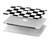 S1611 Black and White Check Chess Board Hard Case For MacBook Pro 16 M1,M2,M3,M4 (2021,2024) - A3403, A3186, A2991, A2780, A2485