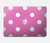 S2358 Pink Polka Dots Hard Case For MacBook Pro 16 M1,M2 (2021,2023) - A2485, A2780