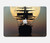 S2897 Pirate Ship Moon Night Hard Case For MacBook Pro 16 M1,M2,M3,M4 (2021,2024) - A3403, A3186, A2991, A2780, A2485