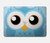 S3029 Cute Blue Owl Hard Case For MacBook Pro 16 M1,M2 (2021,2023) - A2485, A2780