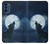 S3693 Grim White Wolf Full Moon Case For Motorola Moto G41