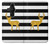 S2794 Black and White Striped Deer Gold Sparkles Case For Sony Xperia Pro-I