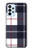 S3452 Plaid Fabric Pattern Case For Samsung Galaxy A23