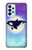 S3807 Killer Whale Orca Moon Pastel Fantasy Case For Samsung Galaxy A23