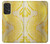 S2713 Yellow Snake Skin Graphic Printed Case For Samsung Galaxy A53 5G