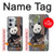 S3793 Cute Baby Panda Snow Painting Case For OnePlus Nord CE 2 5G