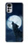 S3693 Grim White Wolf Full Moon Case For Motorola Moto G22