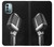 S1672 Retro Microphone Jazz Music Case For Nokia G11, G21