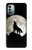 S1981 Wolf Howling at The Moon Case For Nokia G11, G21
