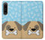 S2669 Cute Dog Paws Bones Cartoon Case For Sony Xperia 1 IV