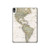 S0604 World Map Hard Case For iPad Air (2020, 2022), Air 11 (2024,2025,2026), Pro 11 (2022)