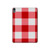 S3535 Red Gingham Hard Case For iPad Air (2020, 2022), Air 11 (2024,2025,2026), Pro 11 (2022)