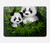 S2441 Panda Family Bamboo Forest Hard Case For MacBook Air 13″ (2022,2025) - A2681, A3113, A3240