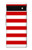 S2364 Red and White Striped Case For Google Pixel 6a