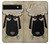 S2826 Cute Cartoon Unsleep Black Sheep Case For Google Pixel 6a