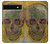 S3359 Vincent Van Gogh Skull Case For Google Pixel 6a