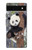 S3793 Cute Baby Panda Snow Painting Case For Google Pixel 6a