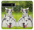 S3795 Kitten Cat Playful Siberian Husky Dog Paint Case For Google Pixel 6a