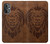 S2529 Leo Zodiac Tattoo Brown Graphic Print Case For OnePlus Nord N20 5G