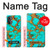 S2688 Aqua Copper Turquoise Gemstone Graphic Case For OnePlus Nord N20 5G
