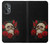 S3753 Dark Gothic Goth Skull Roses Case For OnePlus Nord N20 5G