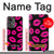 S2933 Pink Lips Kisses on Black Case For OnePlus Nord 2T