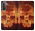S3881 Fire Skull Case For Samsung Galaxy S21 5G