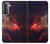 S3897 Red Nebula Space Case For Samsung Galaxy S21 5G