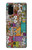 S3879 Retro Music Doodle Case For Samsung Galaxy S20