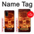 S3881 Fire Skull Case For Samsung Galaxy S20