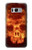 S3881 Fire Skull Case For Samsung Galaxy S8