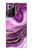 S3896 Purple Marble Gold Streaks Case For Samsung Galaxy Note 20 Ultra, Ultra 5G