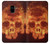 S3881 Fire Skull Case For Samsung Galaxy A8 (2018)